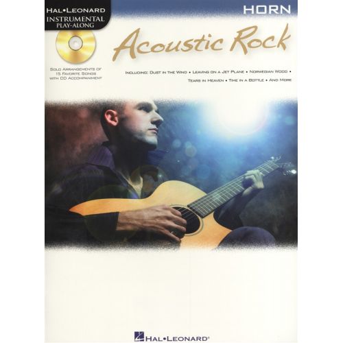 INSTRUMENTAL PLAY ALONG - ACOUSTIC ROCK + CD - HORN