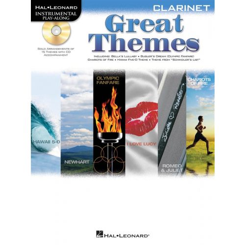 HAL LEONARD INSTRUMENTAL PLAY ALONG - GREAT THEMES + CD - CLARINET