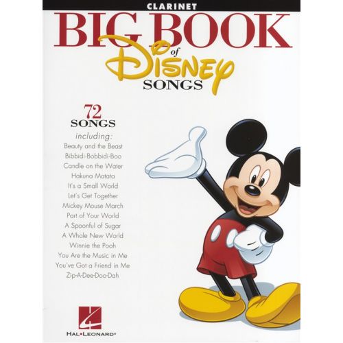 HAL LEONARD THE BIG BOOK OF DISNEY SONGS INSTRUMENTAL FOLIO - CLARINET