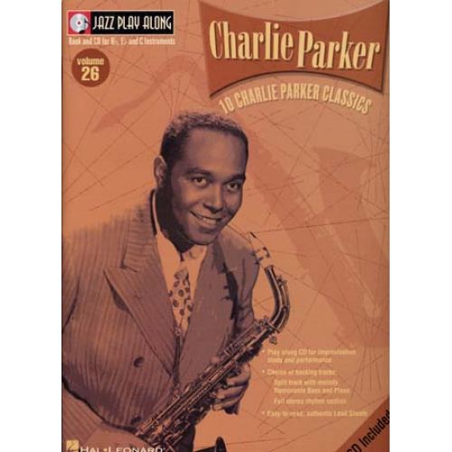 JAZZ PLAY ALONG VOL.26 CHARLIE PARKER BB, EB, C INST. CD