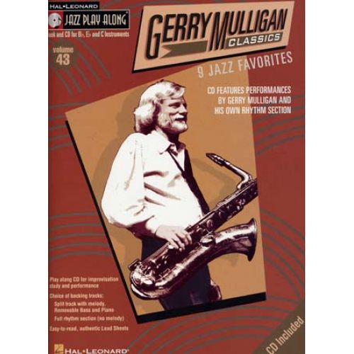 JAZZ PLAY ALONG VOL.43 GERRY MULLIGAN BB, EB, C INST. CD