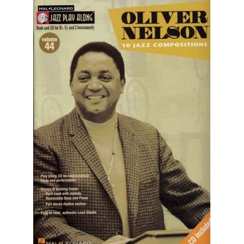 HAL LEONARD NELSON OLIVER - JAZZ PLAY ALONG VOL.44 + CD - Bb, Eb, C INSTRUMENTS