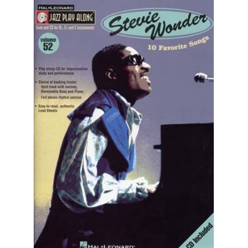 WONDER STEVIE - JAZZ PLAY ALONG VOL.52 + CD - Bb, Eb, C INSTRUMENTS