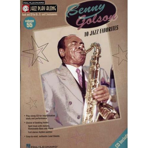 HAL LEONARD GOLSON BENNY - JAZZ PLAY ALONG VOL.55 + CD - Bb, Eb, C INSTRUMENTS