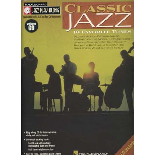 JAZZ PLAY ALONG VOL.69 - CLASSIC JAZZ + CD - Bb, Eb, C INSTRUMENTS