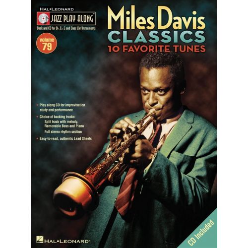 HAL LEONARD MILES DAVIS CLASSICS - JAZZ PLAY-ALONG VOLUME 79 - ALL INSTRUMENTS