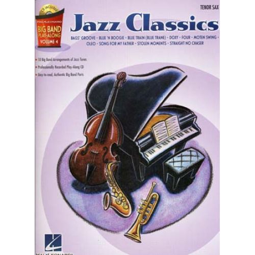 HAL LEONARD BIG BAND PLAY ALONG VOL.4 JAZZ CLASSICS TENOR SAX + CD
