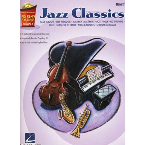 HAL LEONARD Big Band Play Along Vol.4 Jazz Classics + CD - Trompette