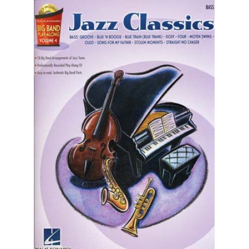 HAL LEONARD BIG BAND PLAY ALONG VOL.4 JAZZ CLASSICS + CD - BASSE