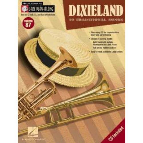 JAZZ PLAY ALONG VOLUME 87 DIXIELAND ALL INST + CD - B FLAT INSTRUMENTS