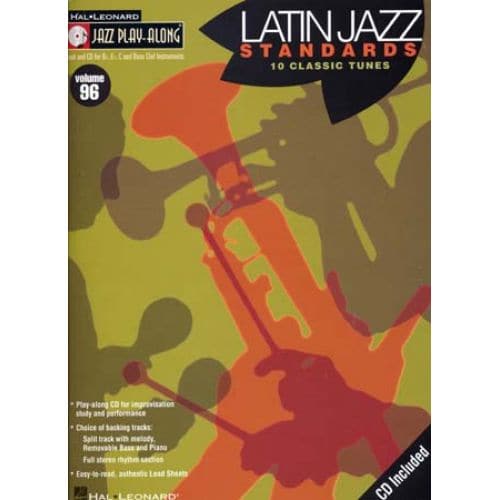 JAZZ PLAY ALONG VOL.96 - LATIN JAZZ STANDARDS + CD - Bb, Eb, C INSTRUMENTS