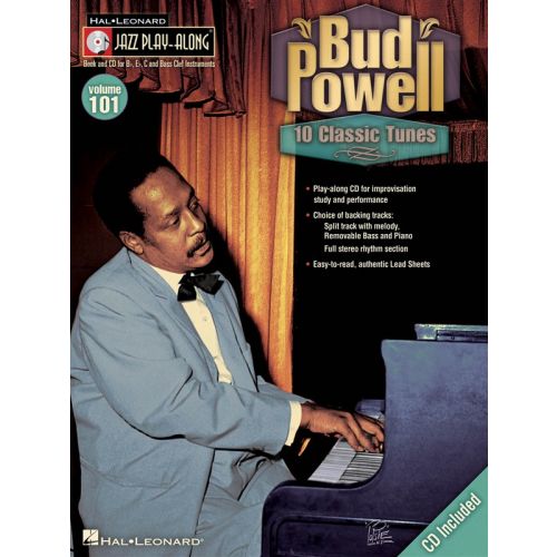JAZZ PLAY ALONG VOLUME 101 - BUD POWELL ALL INSTRUMENTS + CD - E FLAT INSTRUMENTS