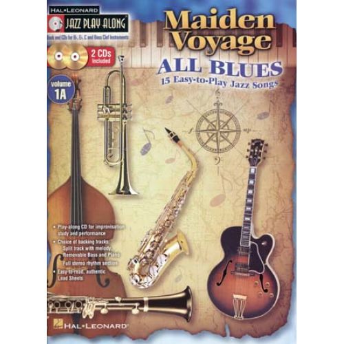 JAZZ PLAY ALONG VOL.1A - MAIDEN VOYAGE ALL BLUES + CD - Bb, Eb, C INSTRUMENT