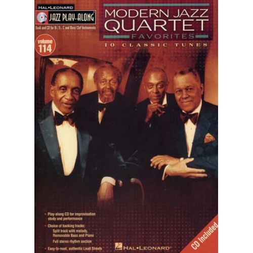 JAZZ PLAY ALONG VOL.114 - MODERN JAZZ QUARTET + CD - Bb, Eb, C INSTRUMENTS