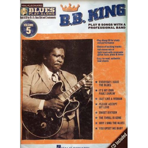B.B.KING - BLUES PLAY ALONG VOL.5 + CD - Bb, Eb, C INSTRUMENTS