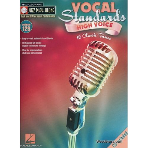 HAL LEONARD JAZZ PLAY ALONG VOL.129 VOCAL STANDARDS HIGH VOICE + CD