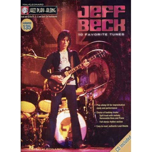 HAL LEONARD BECK JEFF - JAZZ PLAY ALONG VOL.135 + CD - Bb, Eb, C INSTRUMENTS