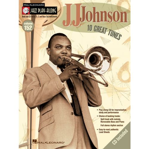 JAZZ PLAY ALONG VOLUME 152 - JOHNSON J.J. ALL INSTRUMENTS + CD - E FLAT INSTRUMENTS