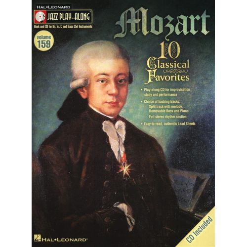 JAZZ PLAY ALONG VOLUME 159 - MOZART WA ALL INST + CD - B FLAT INSTRUMENTS