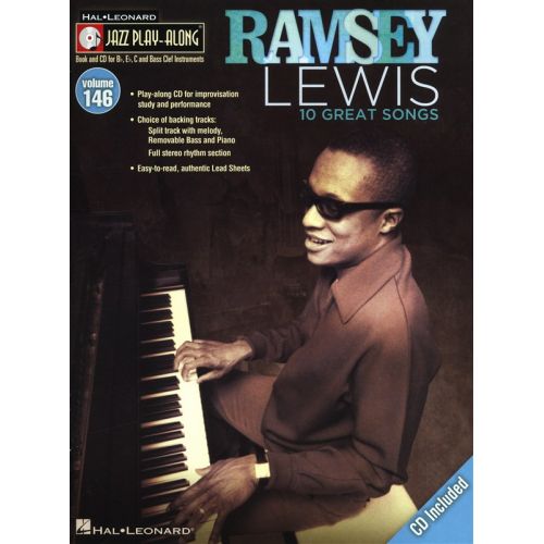 HAL LEONARD JAZZ PLAY ALONG VOLUME 146 - RAMSEY LEWIS - ALL INSTRUMENTS + CD - B FLAT INSTRUMENTS