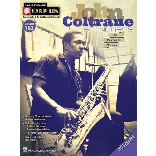 JAZZ PLAY ALONG VOL.163 - JOHN COLTRANE STANDARDS - BB, EB, C INST. + CD 