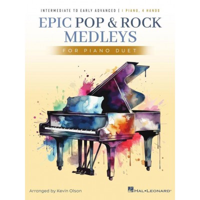 HAL LEONARD EPIC POP AND ROCK MEDLEYS FOR PIANO DUET