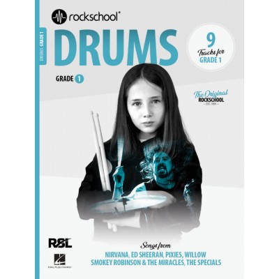 ROCK SCHOOL LIMITED Rockschool Drums Grade 1 (2024)