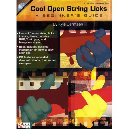 COOL OPEN STRING LICKS A BEGINNERS GUIDE GUITAR TAB + CD - GUITAR