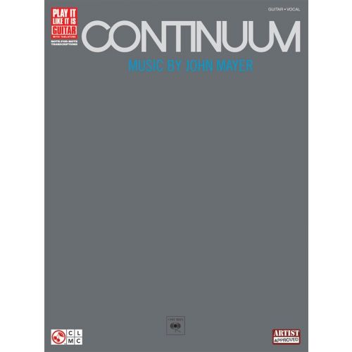 CHERRY LANE John Mayer Continuum - Guitar Recorded Versions - Guitar Tab