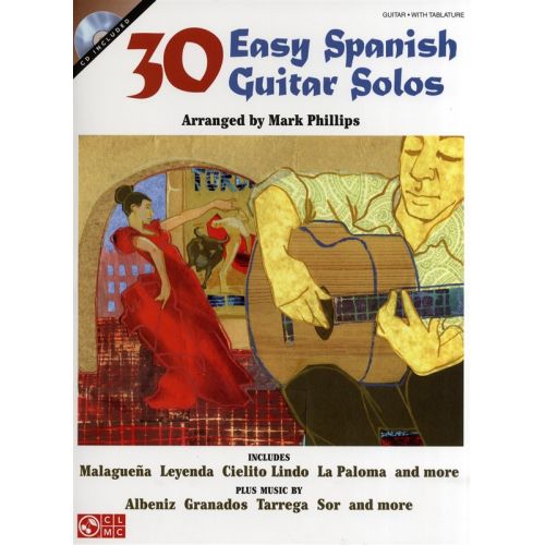  30 Easy Spanish Guitar Solos + Cd - Guitar