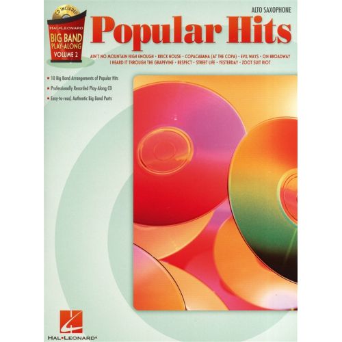 HAL LEONARD BIG BAND PLAY ALONG VOLUME 2 POPULAR HITS + CD - ALTO SAXOPHONE