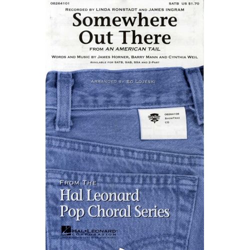 HAL LEONARD JAMES HORNER SOMEWHERE OUT THERE CHOR - CHORAL