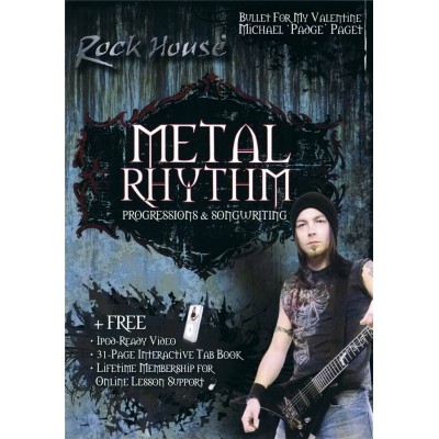 HAL LEONARD MICHAEL PAGET OF BULLET FOR MY VALENTINE - METAL RHYTHM PROGRESSIONS & SONGWRITING ROCK HOUSE DVD 