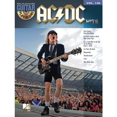 HAL LEONARD GUITAR PLAY ALONG VOLUME 149 AC/DC HITS GUITAR + CD - GUITAR TAB