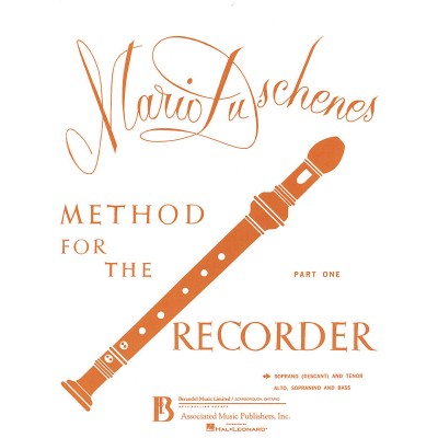 HAL LEONARD Duschenes Mario - Method For The Recorder Part 1 - Flute A Bec Soprano & Ténor
