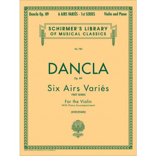 DANCLA CHARLES - 6 AIRS VARIES OP.89 - VIOLON ET PIANO 