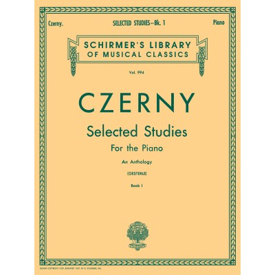 CZERNY CARL - SELECTED STUDIES VOL.1 - PIANO