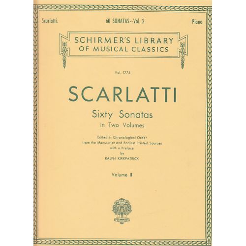 SCARLATTI D. - 60 SONATAS VOL. 2 - CLAVECIN (PIANO)
