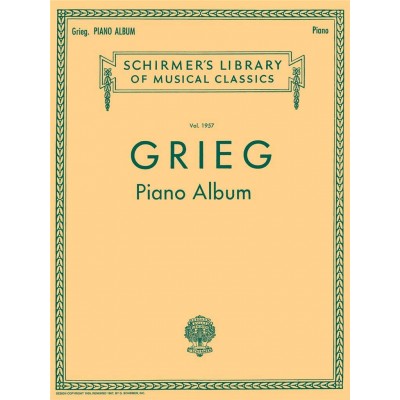 SCHIRMER GRIEG E. - PIANO ALBUM