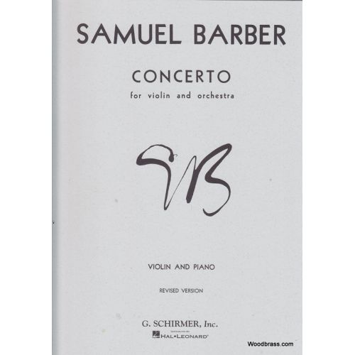 BARBER S. - CONCERTO FOR VIOLIN AND ORCH - VIOLON & PIANO)