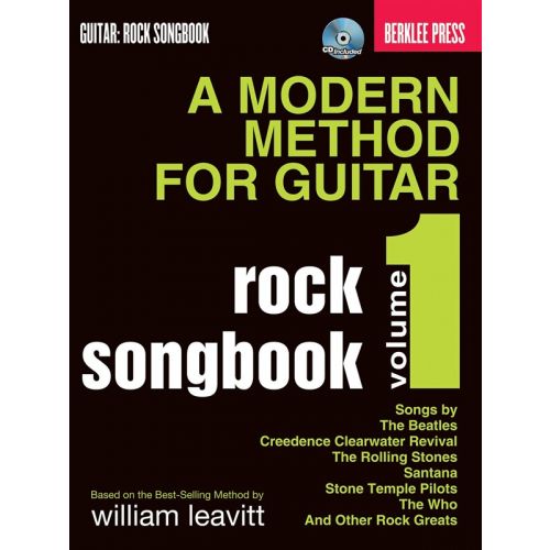 BERKLEE PRESS A MODERN METHOD GUITAR ROCK SONGBOOK VOLUME 1 + CD - GUITAR