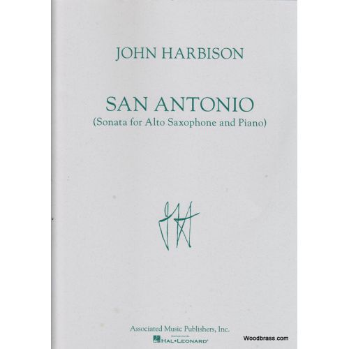 HARBISON J. - SAN ANTONIO SONATA - SAXOPHONE ALTO