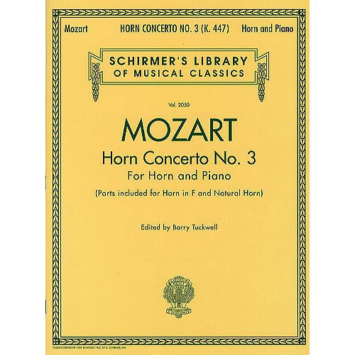  W.a. Mozart Horn Concerto No.3 Hn - Horn