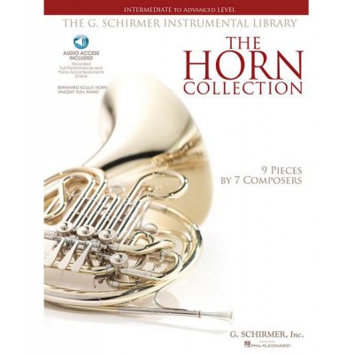 SCHIRMER HORN COLLECTION + AUDIO ACCESS - INTERMEDIATE TO ADVANCED LEVEL - COR, PIANO 