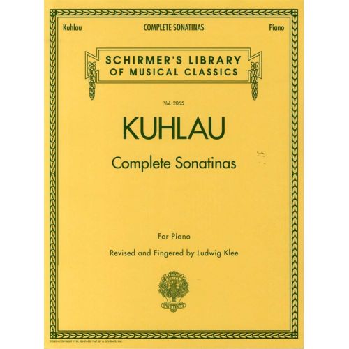 FRIEDRICH KUHLAU COMPLETE SONATINAS- PIANO SOLO
