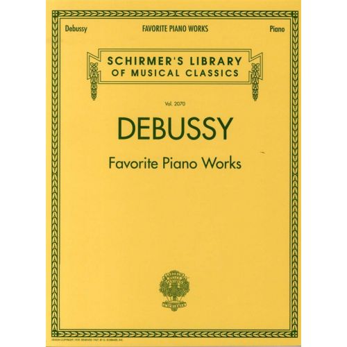DEBUSSY FAVOURITE PIANO WORKS - PIANO SOLO