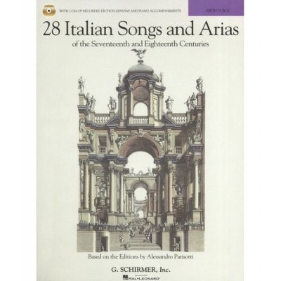  28 Italian Songs And Arias Of 17th And 18th Cent Parisotti High Voice + 2cd