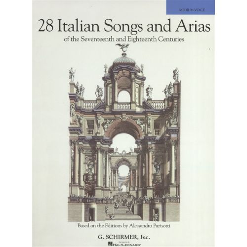 28 ITALIAN SONGS AND ARIAS OF 17TH AND 18TH CENT PARISOTTI - MEDIUM VOICE