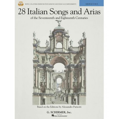 HAL LEONARD 28 ITALIAN SONGS AND ARIAS OF 17TH AND 18TH CENT PARISOTTI + MP3 - VOICE