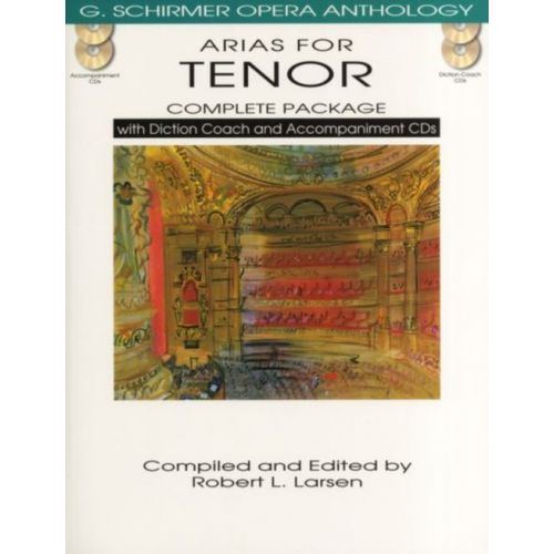 ARIAS FOR TENOR - CHANT-PIANO + 4 CD